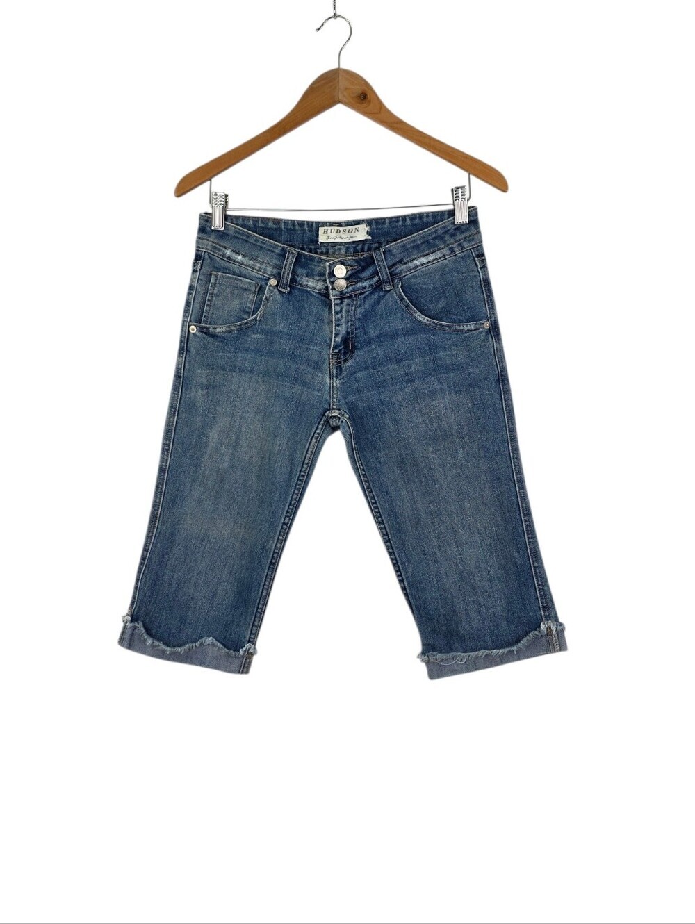 Hudson Fine Tailored Jeans Women's Size‎ 28 Retro Capri Cap Cuffed Low Rise Y2k